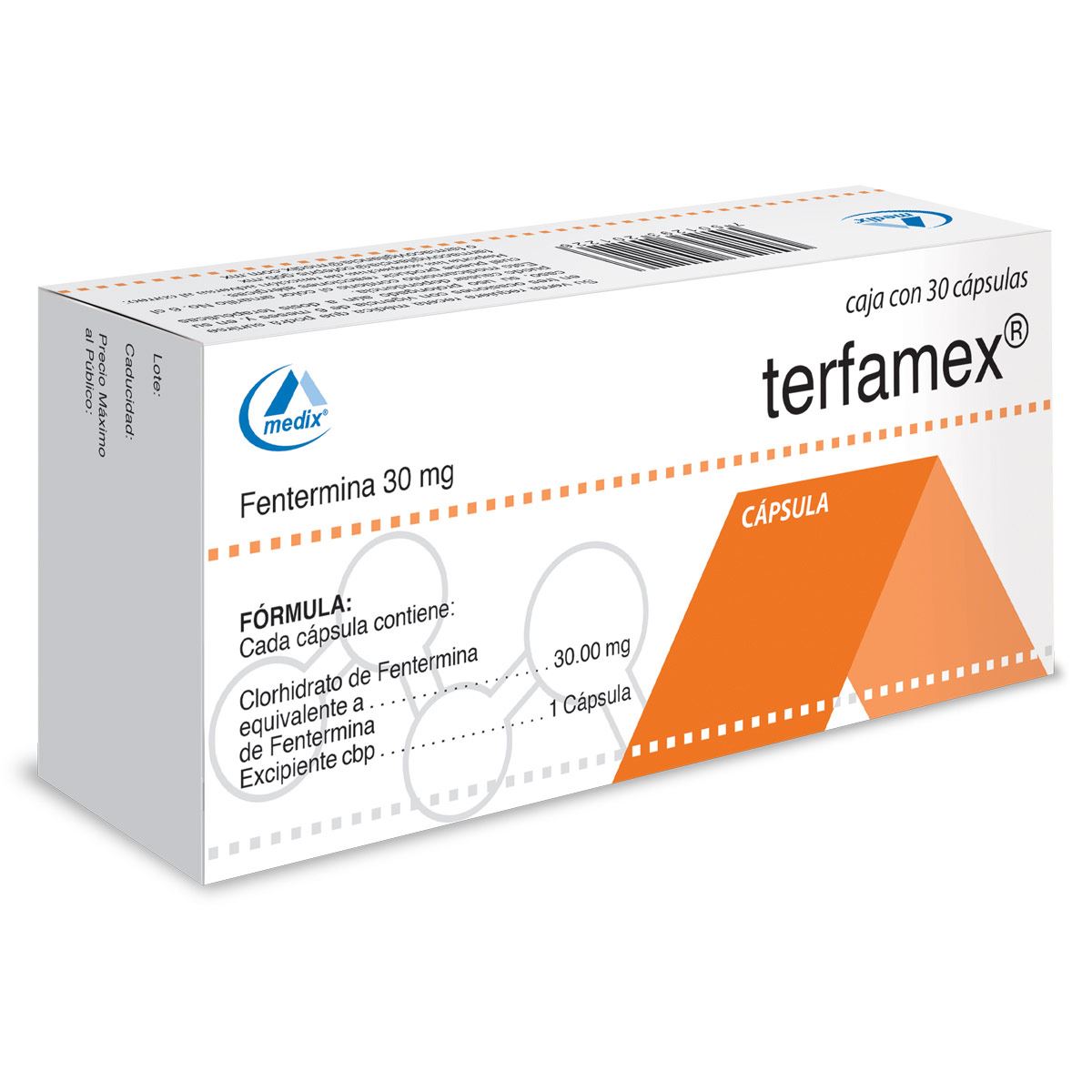 Fentermina en capsulas