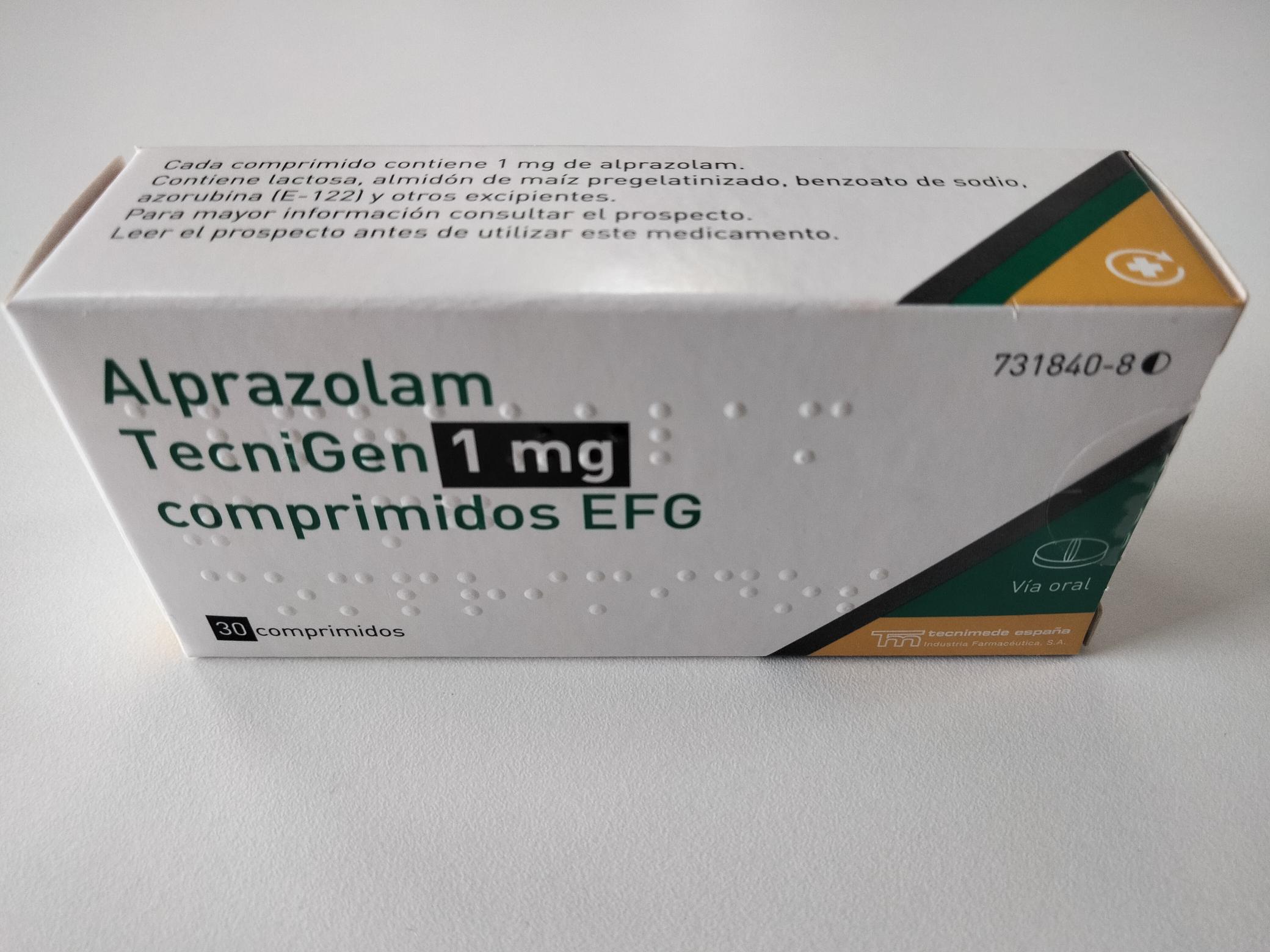 Alprazolam 1mg Precio