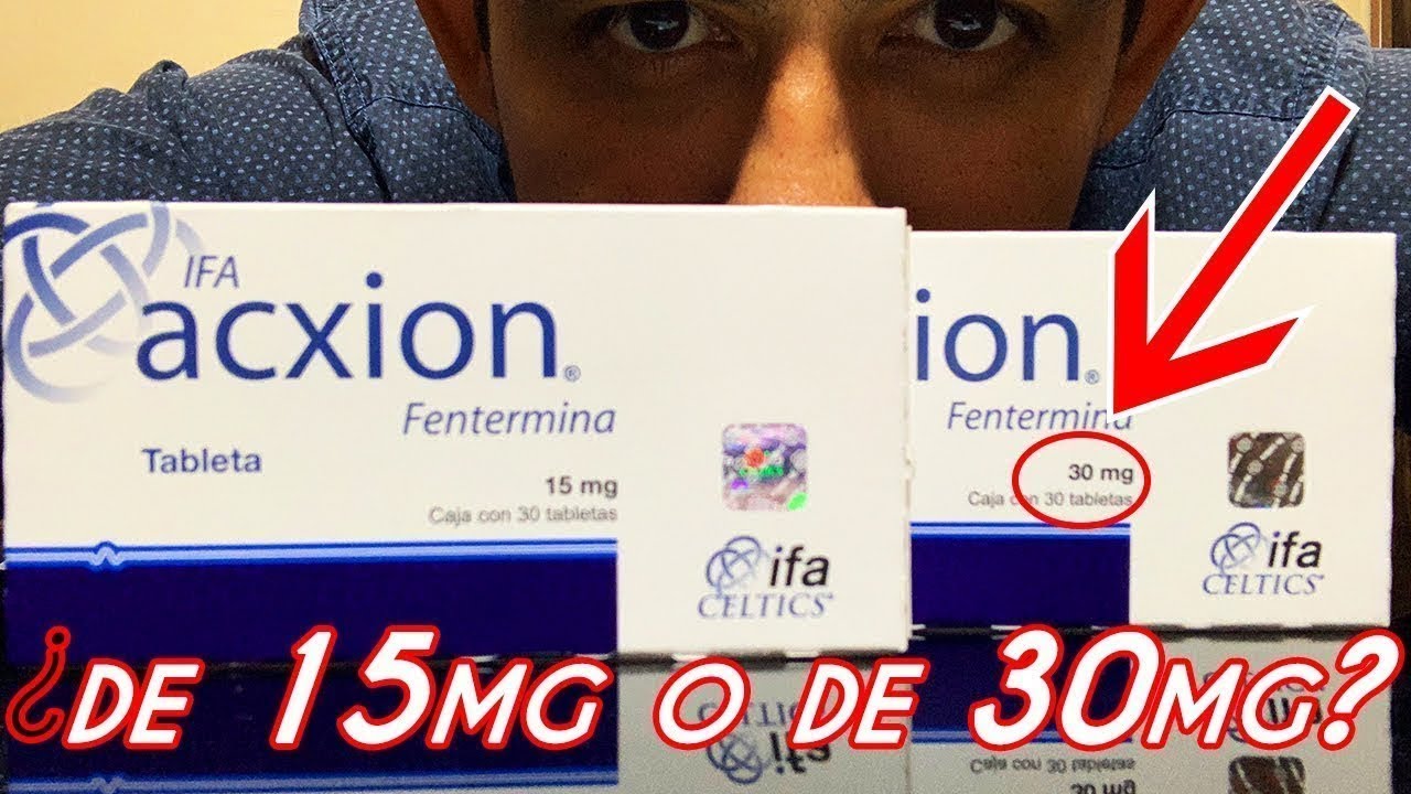 precio de acxion fentermina 30 mg